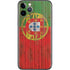 Portuguese Flag Dark Wood iPhone 11 Pro Skin